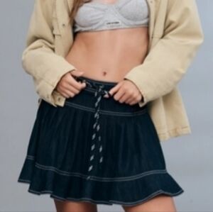 NWT Anthroplogie Denim Mini Skirt